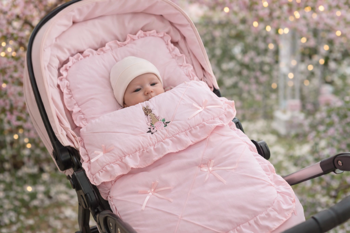 bugaboo soft pink footmuff Flopsy Bunny Baby Pink Footmuff Cosy Toes Pram Cover – Gillytots Children's  Boutique