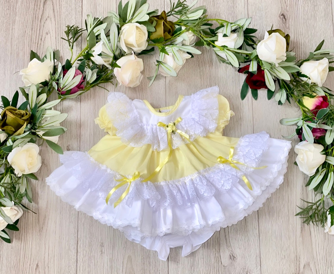 Gillytots Baby Girls Lemon Frilly Dress Gillytots Children s