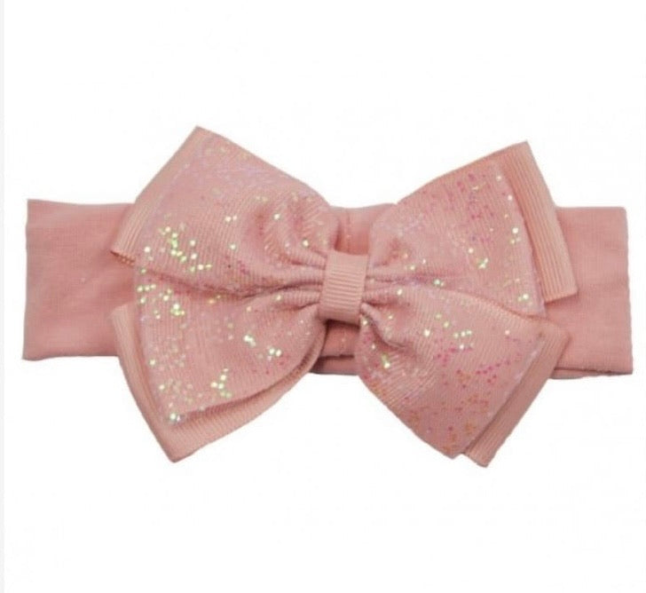 Rose gold bow sales headband