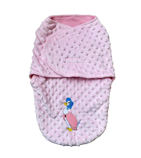 Jemima Puddleduck Swaddle Blanket Wrap - Bubble Pink