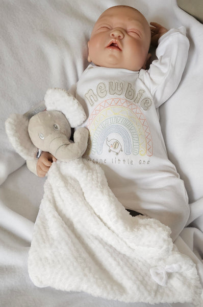 Newborn Babygrow  newbie print