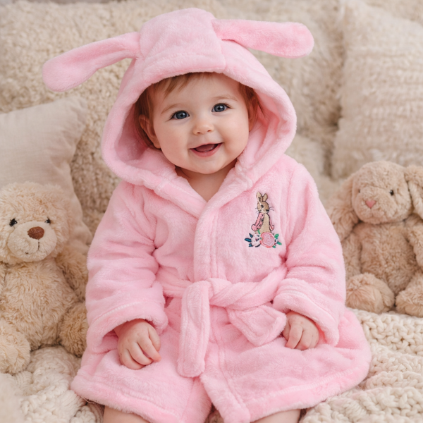 Flopsy Bunny Soft Touch Dressing Gown - Pink