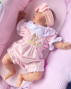 Flopsy Bunny Two Piece spanish style Frilly Romper & Peter pan frilled collat top  Outfit REDUCED