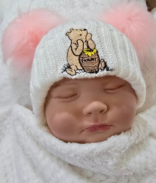 Winnie the Pooh Double Pom Hat