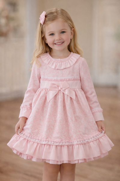 Ceyber Girls Pink Dress (2-8 Years)