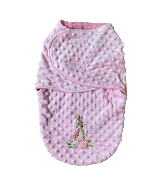 Flopsy Bunny Swaddle Blanket Wrap - Bubble Pink