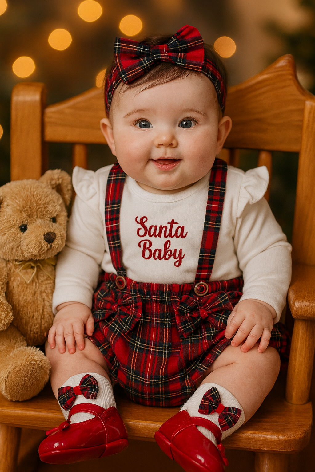 Baby Girls “Santa Baby” Two Piece Outfit