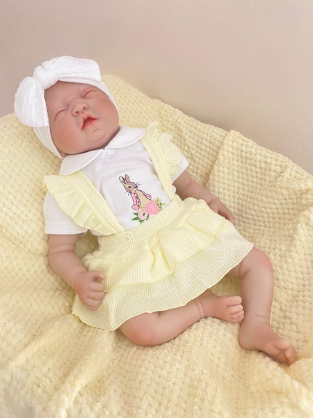 Beatrix potter  Flopsy Bunny Two Piece Spanish Dungarees Romper & Top Set