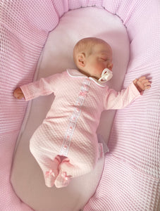 Premature Baby Girls all in one  Romper with Lace and Bow