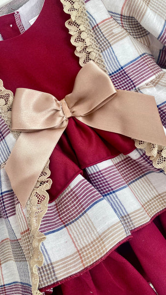 Ceyber Baby Girls Checked Dress