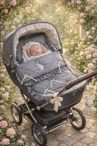 Jemima Puddleduck Cosy Toes Footmuff - Grey