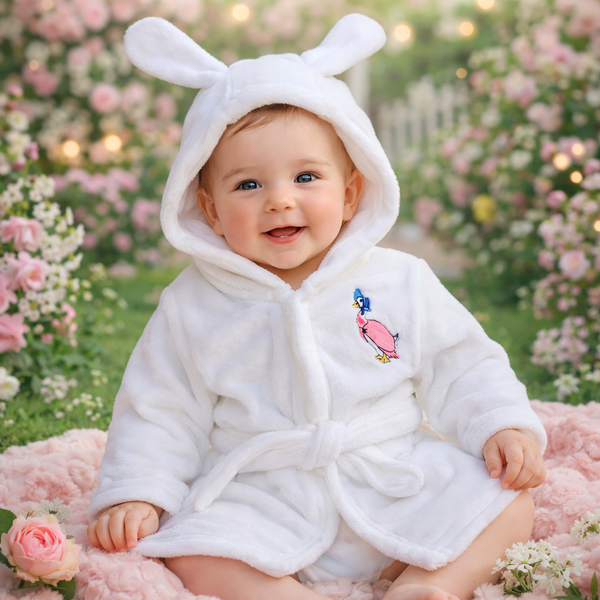 Jemima Puddleduck Dressing Gown Robe - White