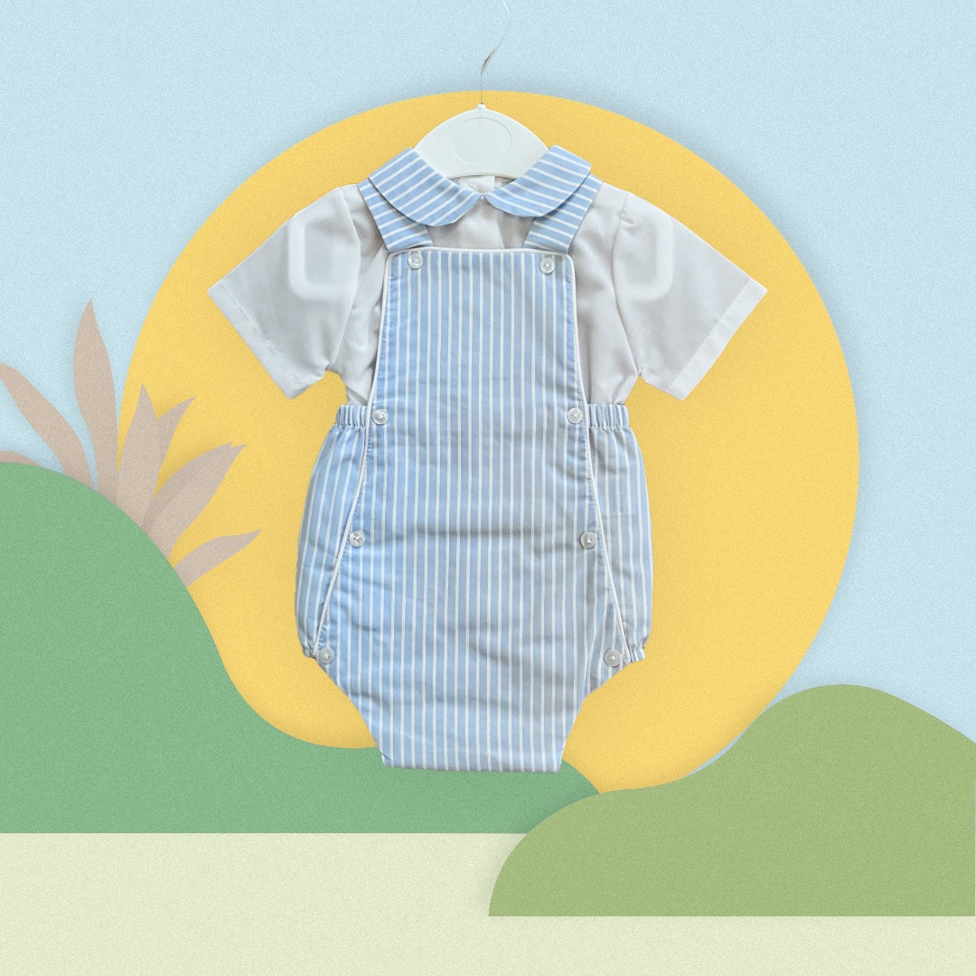 Baby Boys Stripe Romper Set