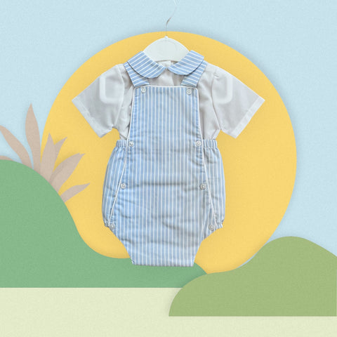 Baby Boys Stripe Romper Set