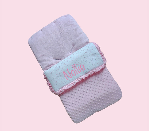 Warm Fleece Lined Baby Pink Cosytoes - Personalised