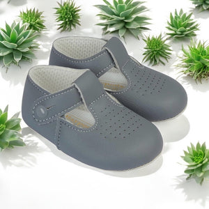 Baypods Soft Sole Pram Shoe - Grey