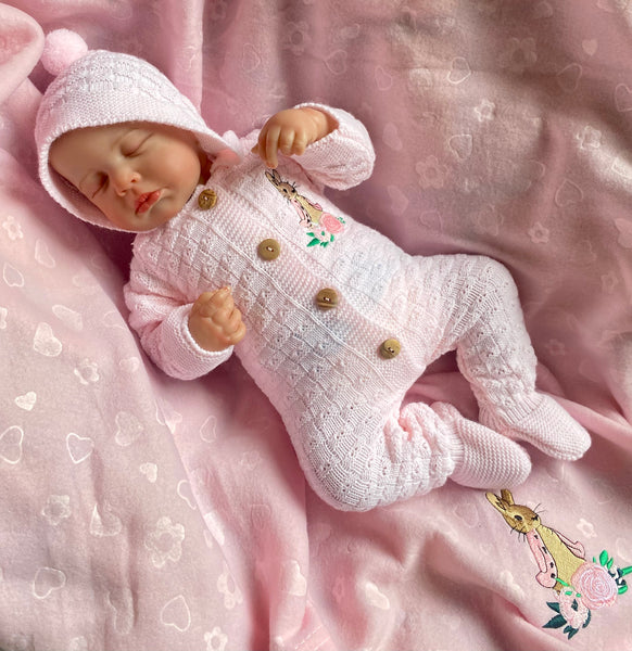 Flopsy Bunny Premature Knitted All in One Hooded Outfit