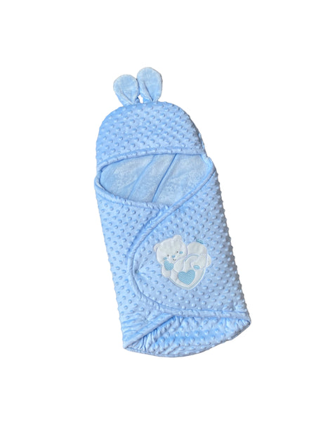 Baby Swaddle Bag with Hood - Dot Embossed