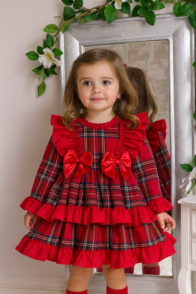 Wee Me Tartan Red Dress
