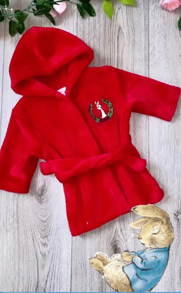 Peter Rabbit Red Hooded Dressing Gown