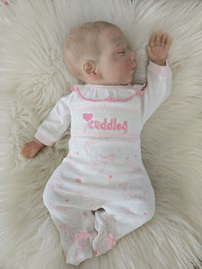Premature Baby Girls smock babygrow