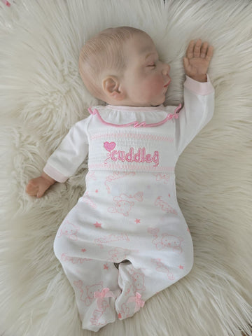 Premature Baby Girls smock babygrow