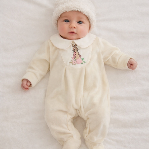 Flopsy Bunny All in One BabyGrow - Cream