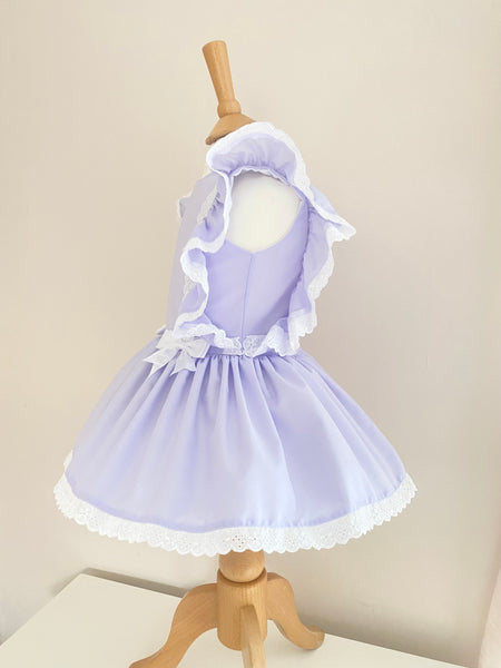 Girls Frilly Dress - Lilac