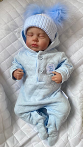 Baby Boys Quilted Hooded All in One - Out of This World
