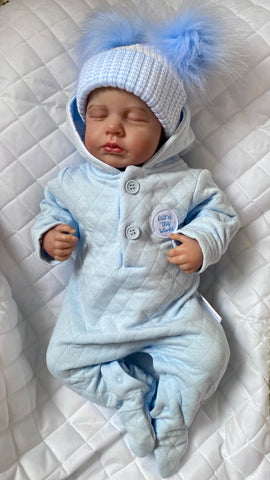 Baby Boys Quilted Hooded All in One - Out of This World