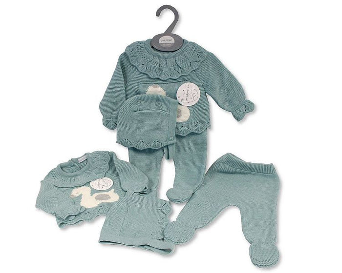 pram outfit baby girl duck knitted outfits newborn autumn winter 