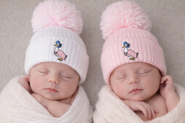 Jemima Puddleduck single wool  Pom Hat - (0m-24m)