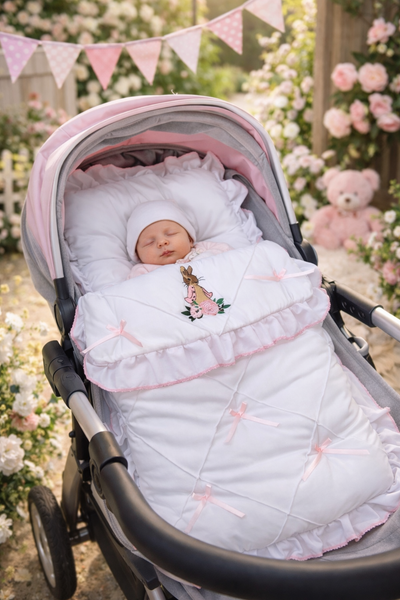 Flopsy Bunny Footmuff Cosy Toes Pram Blanket