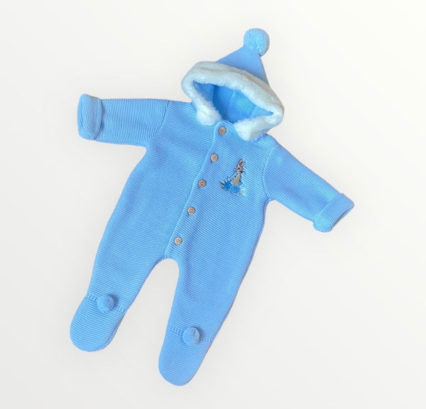 Peter Rabbit Fleece Lined Snowsuit - Blue