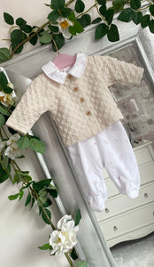 Baby Boys 2 Pieces Jacquard Set - Space