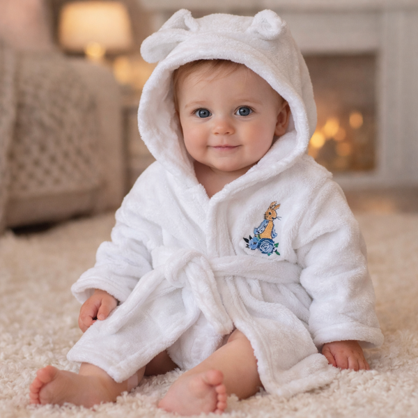 Peter Rabbit Dressing Gown Robe - White