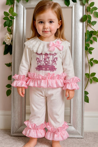 Carousal Frill Loungewear Set