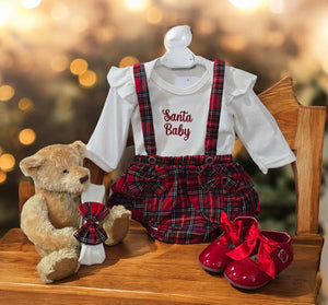 Baby Girls “Santa Baby” Two Piece Outfit