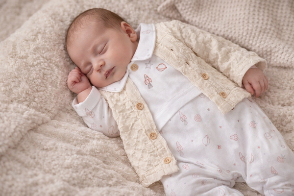 Baby Boys 2 Pieces Jacquard Set - Space