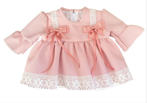 Pretty Baby Girls Lace Dress - Pink