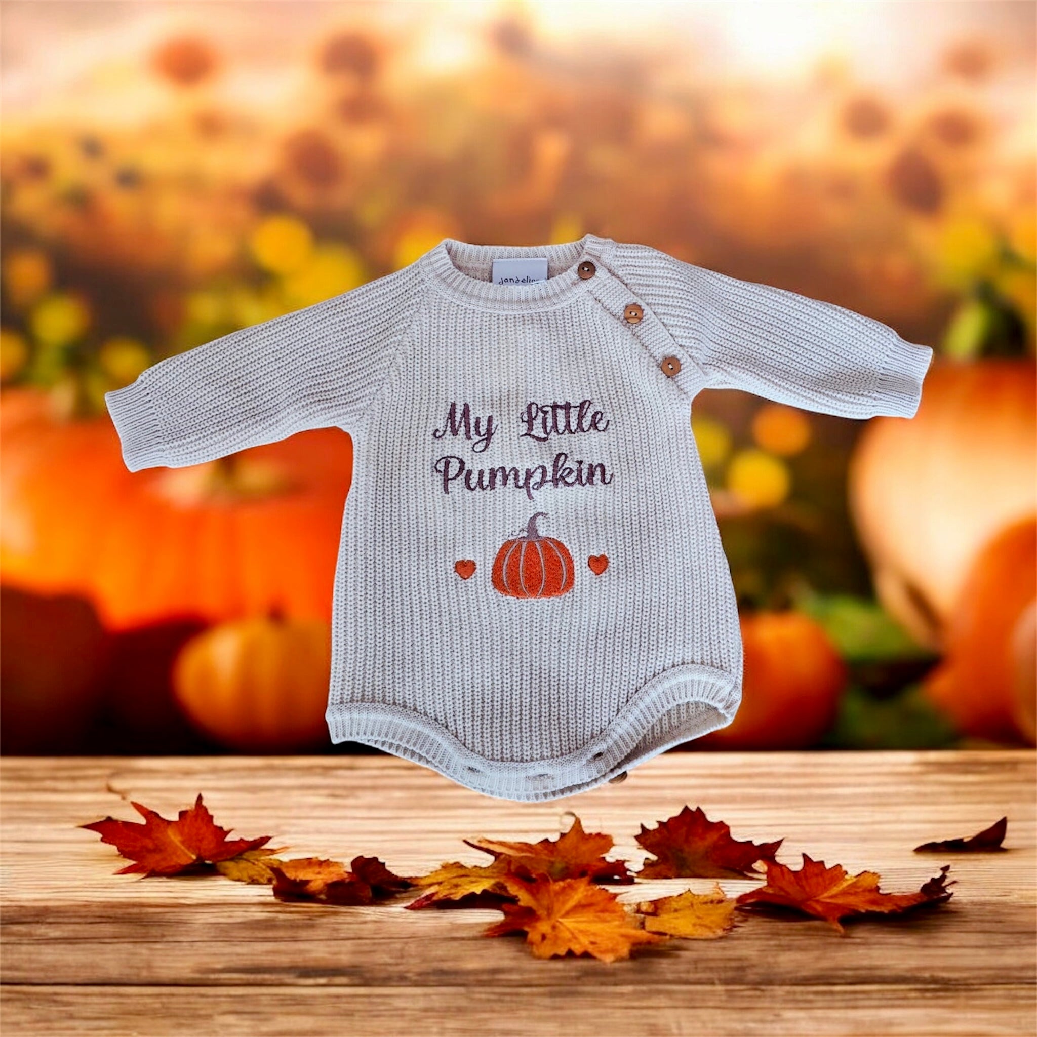Baby Knitted Romper - My Little Pumpkin