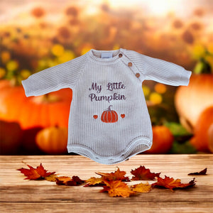 Baby Knitted Romper - My Little Pumpkin