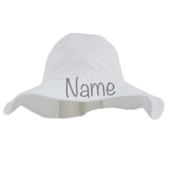 Personalised Wide Brim summer Hat