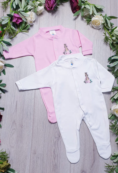 beatrix potter flopsy bunny all in one baby grow gillytots 