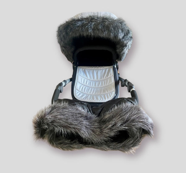 Extra Fur Hood Trim/Handmuff - Pewter
