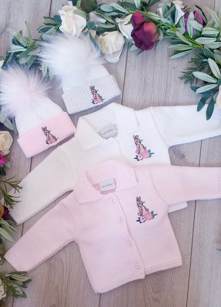 flopsy bunny beatrix potter baby girls dandelion cardigan in white 