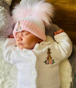 Flopsy Bunny Girls Cardigan- White