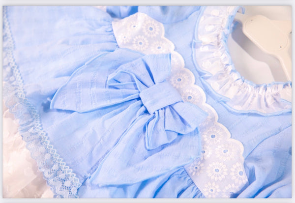 Ceyber Baby Girls Blue Puffball Dress
