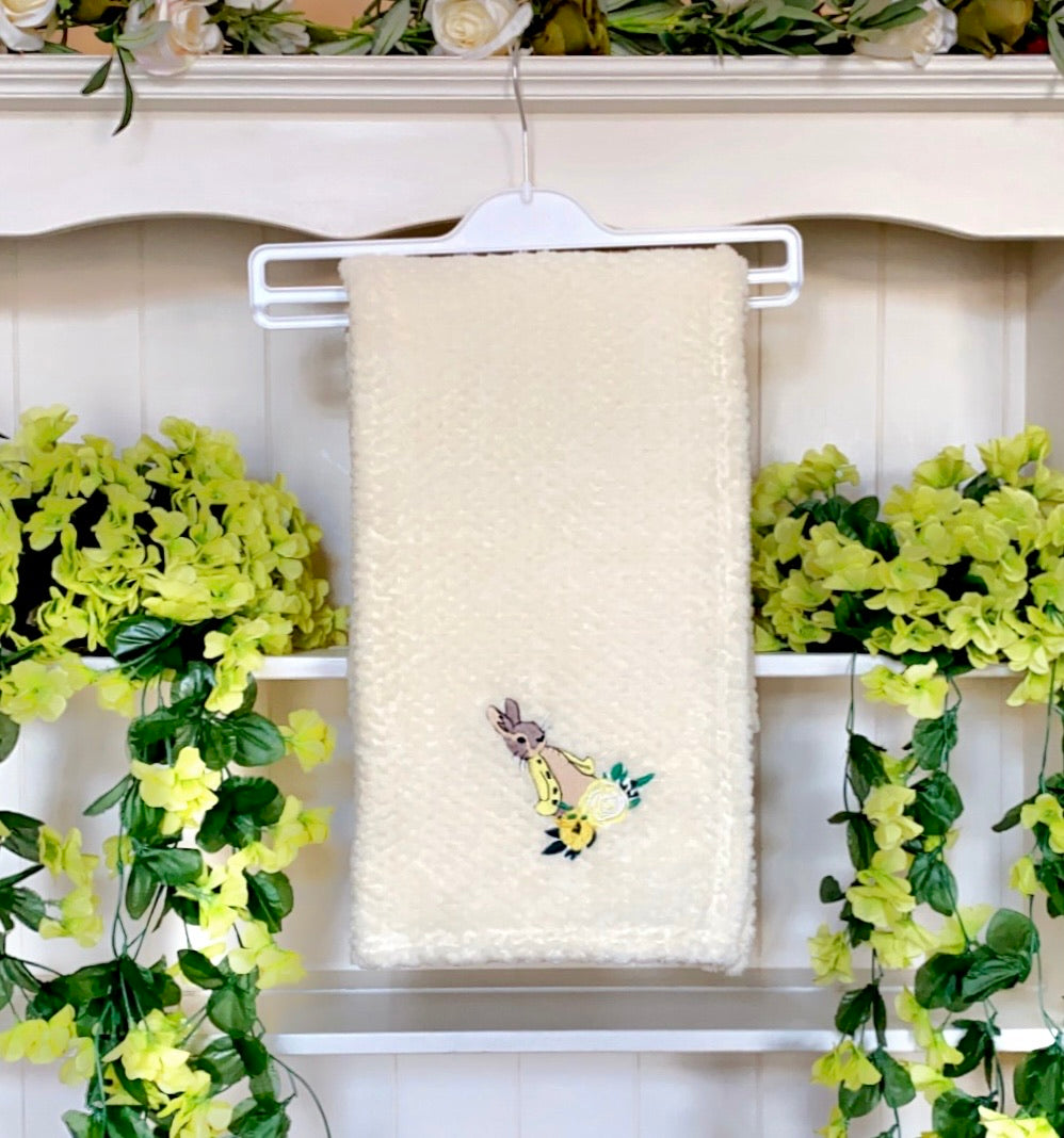 flospy lemon peter rabbit beatrix potter baby blanket lemon easter 