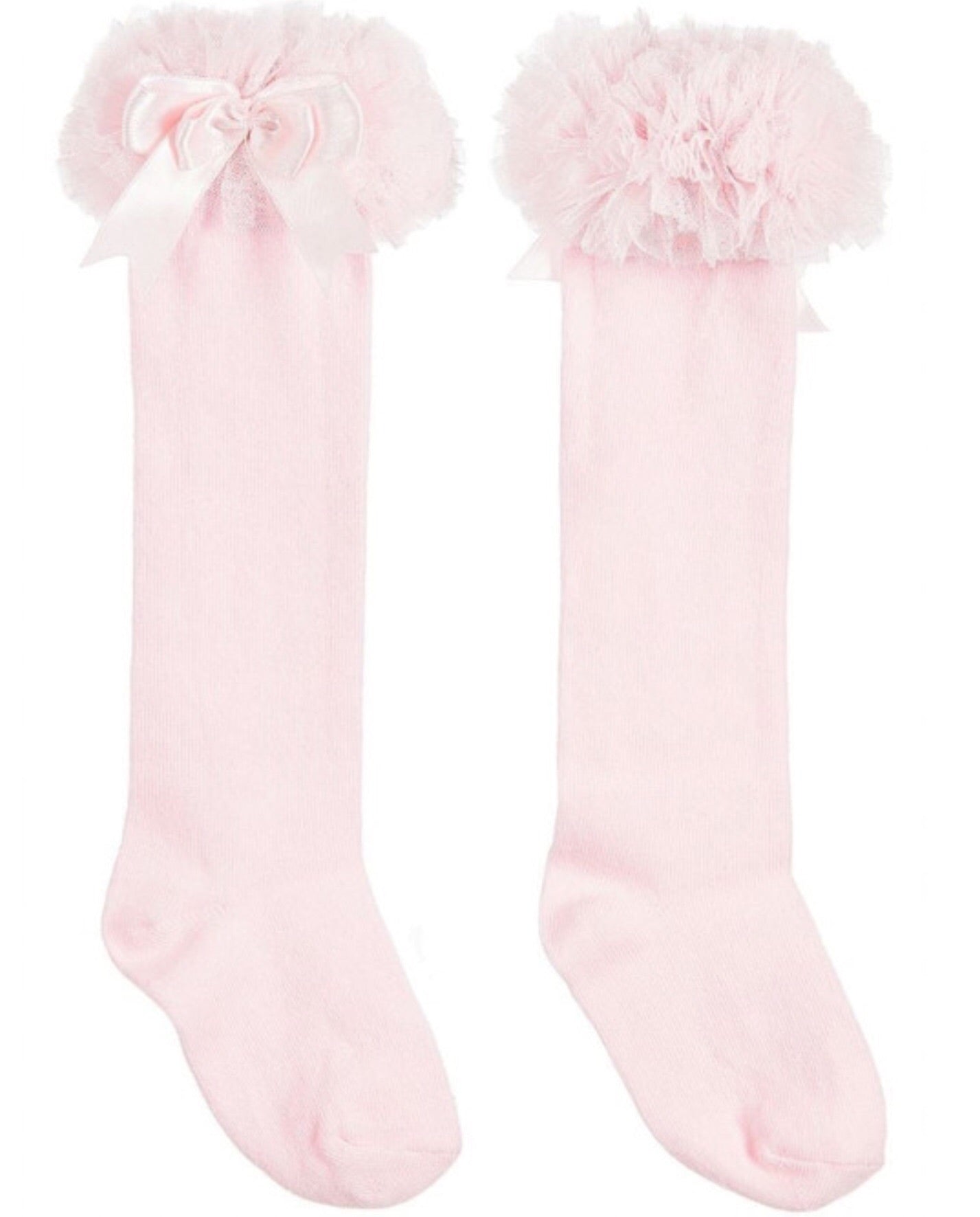 couche tot beau kid tutu pink bow knee socks gillytots
